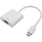 AddOn 5-Pack of 9in USB 3.1 (C) Male to VGA Female White Video Adapters