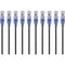 Monoprice 10-Pack, SlimRun Cat6A Ethernet Network Patch Cable, 7ft Black