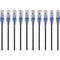 Monoprice 10-Pack, SlimRun Cat6A Ethernet Network Patch Cable, 14ft Black