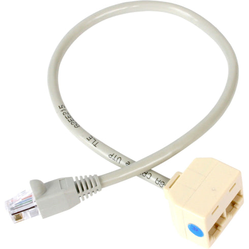 StarTech.com 2-to-1 RJ45 Splitter Cable Adapter - Network splitter - RJ-45 (M) - RJ-45 (F)