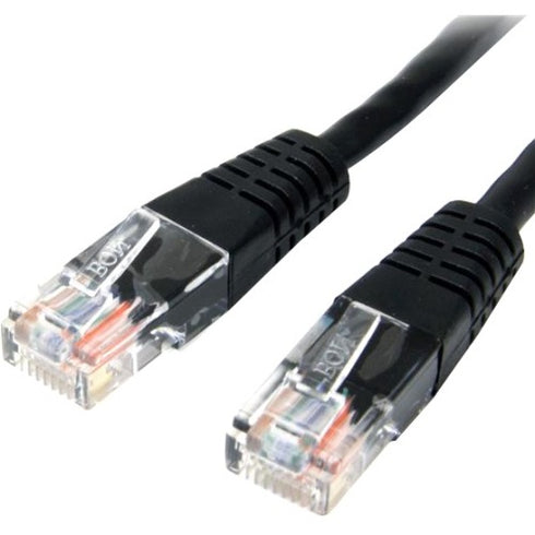 StarTech.com 15 ft Black Molded Cat5e UTP Patch Cable