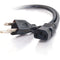 C2G 6ft 16 AWG Universal Power Cord (NEMA 5-15P to IEC320C13) TAA