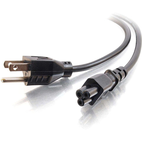 C2G 6ft 18 AWG 3-Slot Laptop Power Cord (NEMA 5-15P to IEC320C5)