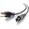C2G 6ft 18 AWG 3-Slot Laptop Power Cord (NEMA 5-15P to IEC320C5)