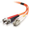 C2G 2m LC-ST 62.5-125 Duplex Multimode OM1 Fiber Cable - Orange - 6ft