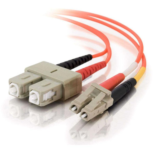 C2G 2m LC-SC 62.5-125 Duplex Multimode OM1 Fiber Cable - Orange - 6ft