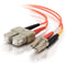 C2G 2m LC-SC 62.5-125 Duplex Multimode OM1 Fiber Cable - Orange - 6ft