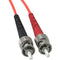 C2G 3m LC-ST 62.5-125 Duplex Multimode OM1 Fiber Cable - Orange - 10ft