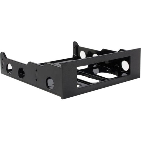 StarTech.com 3.5in Hard Drive to 5.25in Front Bay Bracket Adapter - Bracket for 3.5 Inch Floppy with Bezel - Storage bay adapter - black