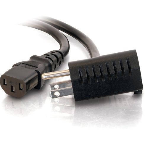 C2G 3ft 18 AWG Outlet Saver Power Extension Cord (NEMA 5-15P to NEMA 5-15R)