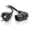 C2G 10ft 18 AWG Universal Right Angle Power Cord (NEMA 5-15P to IEC320C13R)
