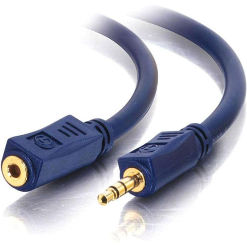 C2G 6ft Velocity 3.5mm M-F Stereo Audio Extension Cable
