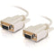 C2G 1ft DB9 F-F Null Modem Cable - Beige