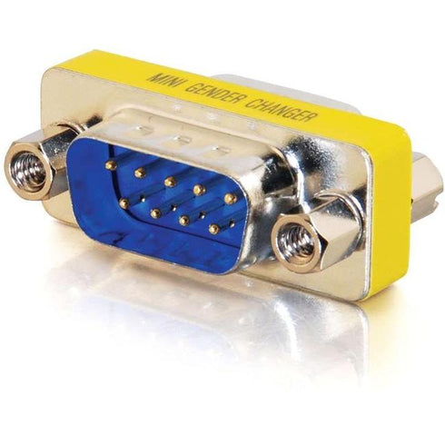 C2G DB9 M-M Mini Gender Changer (Coupler)