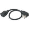 C2G 1.5ft 18 AWG Flat Plug Power Strip Plus (NEMA 5-15P to NEMA 5-15R)
