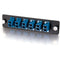 C2G Q-Series 12-Strand, LC Duplex, PB Insert, MM-SM, Blue LC Adapter Panel