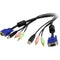 StarTech.com 10 ft 4-in-1 USB VGA KVM Cable with Audio and Microphone