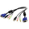 StarTech.com 6 ft 4-in-1 USB VGA KVM Switch Cable with Audio