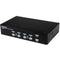 StarTech.com 4 Port DVI + USB KVM Switch with Audio - KVM switch - USB 2.0 Hub - 2 ports - 1 local user - 1U