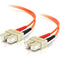 C2G-2m SC-SC 62.5-125 OM1 Duplex Multimode Fiber Optic Cable (Plenum-Rated) - Orange