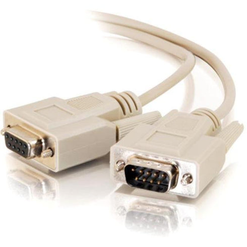 C2G 100ft DB9 M-F Extension Cable - Beige