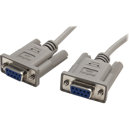 StarTech.com 10 ft DB9 RS232 Serial Null Modem Cable F-F