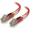 C2G-3m LC-LC 50-125 OM2 Duplex Multimode PVC Fiber Optic Cable - Red