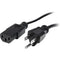StarTech.com 1 ft Standard Computer Power Cord - NEMA5-15P to C13