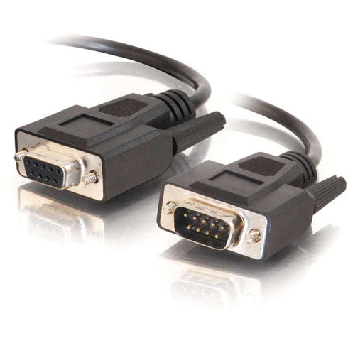 C2G 1ft DB9 M-F Extension Cable - Black