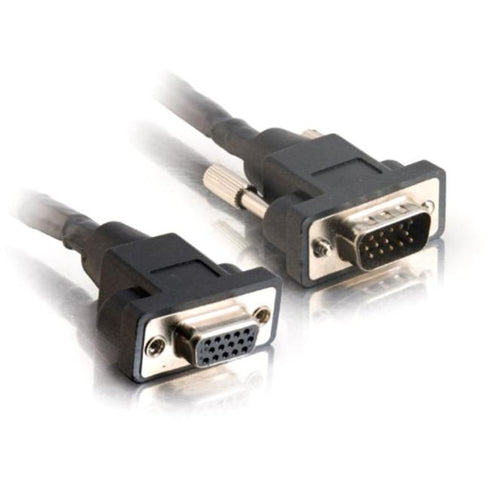 C2G 1ft Panel-Mount HD15 SXGA M-F Monitor Extension Cable