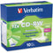 Verbatim Americas Llc Verbatim - X Cd-rw 700 Mb ( 80min ) 4x - 12x - Slim Jewel Case - Storage Media
