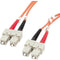 StarTech.com 2m Fiber Optic Cable - Multimode Duplex 62.5-125 - LSZH - SC-SC - OM1 - SC to SC Fiber Patch Cable