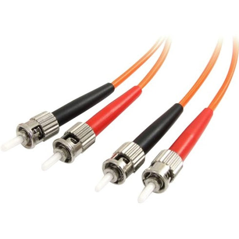 StarTech.com 2m Fiber Optic Cable - Multimode Duplex 62.5-125 - LSZH - ST-ST - OM1 - ST to ST Fiber Patch Cable