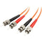 StarTech.com 2m Fiber Optic Cable - Multimode Duplex 62.5-125 - LSZH - ST-ST - OM1 - ST to ST Fiber Patch Cable