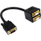 StarTech.com 1 ft VGA to 2x VGA Video Splitter Cable M-F