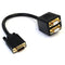 StarTech.com 1 ft VGA to 2x VGA Video Splitter Cable - M-F