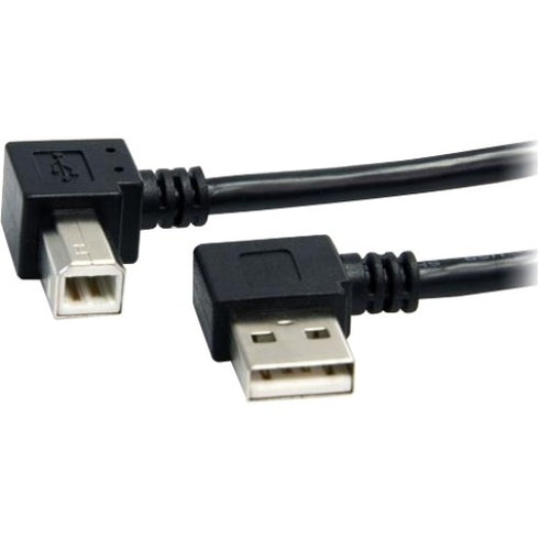 StarTech.com 3 ft A Right Angle to B Right Angle USB Cable - M-M