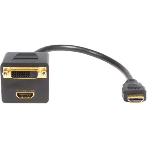 StarTech.com 1 ft HDMI® Splitter Cable - HDMI to HDMI and DVI-D - M-F