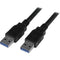 StarTech.com 6 ft Black SuperSpeed USB 3.0 Cable A to A - M-M