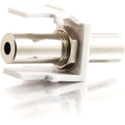 C2G Snap-In 3.5mm Stereo F-F Keystone Insert Module - White
