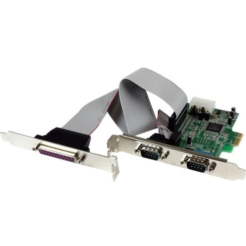 StarTech.com 2S1P Native PCI Express Parallel Serial Combo Card with 16550 UART