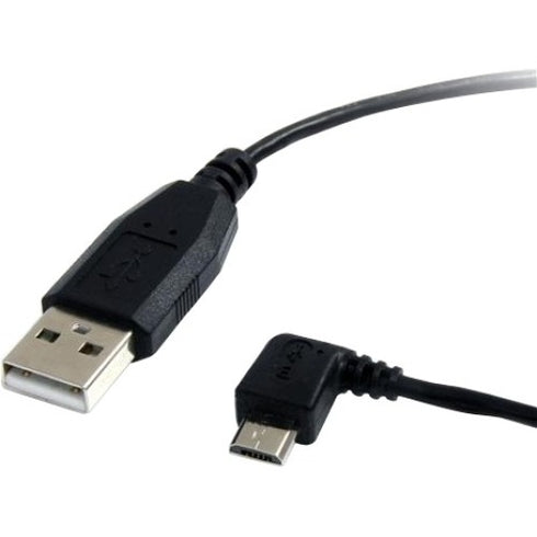StarTech.com 3 ft Micro USB Cable - A to Left Angle Micro B