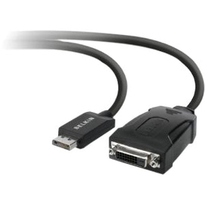 Belkin DisplayPort to DVI Adapter, M-F, 1080p