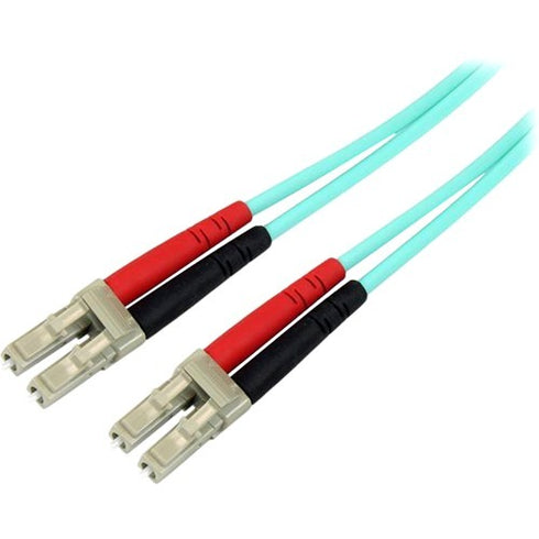 StarTech.com 5m Fiber Optic Cable - 10 Gb Aqua - Multimode Duplex 50-125 - LSZH - LC-LC - OM3 - LC to LC Fiber Patch Cable