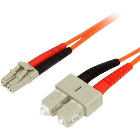 StarTech.com 1m Fiber Optic Cable - Multimode Duplex 62.5-125 - LSZH - LC-SC - OM1 - LC to SC Fiber Patch Cable