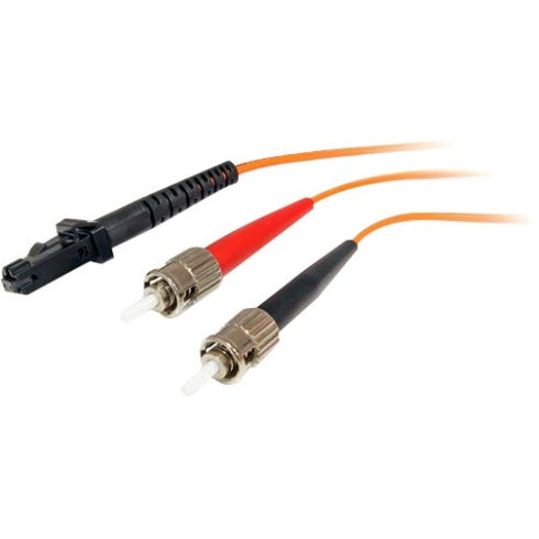 StarTech.com 1m Fiber Optic Cable - Multimode Duplex 62.5-125 - LSZH - MTRJ-ST - OM1 - MTRJ to ST Fiber Patch Cable