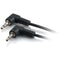 C2G 12ft 3.5mm Right Angled M-M Stereo Audio Cable
