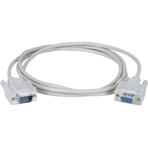 Black Box RS-232 Shielded Molded Cable DB9 M-F With Thumbscrews 15Ft.