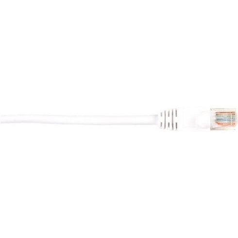 Black Box CAT5e Value Line Patch Cable, Stranded, White, 25-ft. (7.5-m)