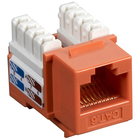 Black Box CAT6 Value Line Keystone Jack, Orange
